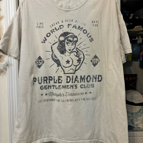 Purple Diamond Gentleman Club Tshirt - Picture 2 of 9